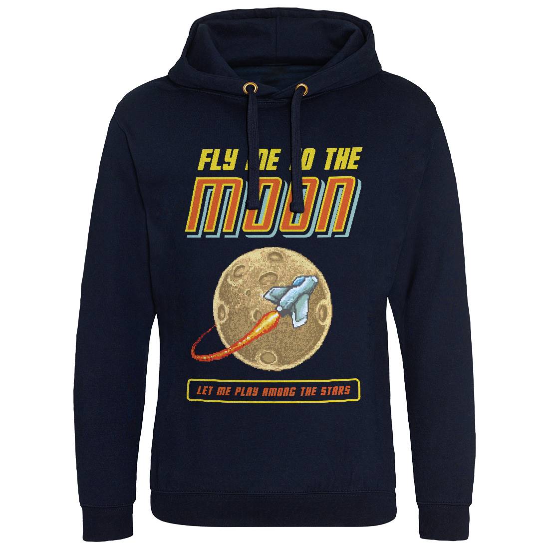 Fly Me To The Moon Mens Hoodie Without Pocket Space B897