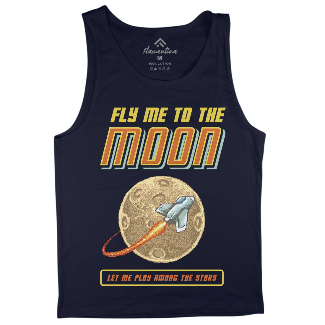 Fly Me To The Moon Mens Tank Top Vest Space B897