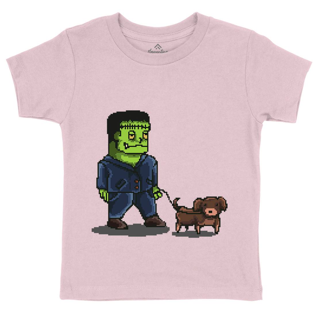 Franken Dog Kids Organic Crew Neck T-Shirt Food B898