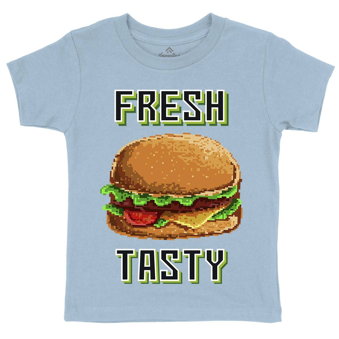 Fresh And Tasty Kids Organic Crew Neck T-Shirt Food B899