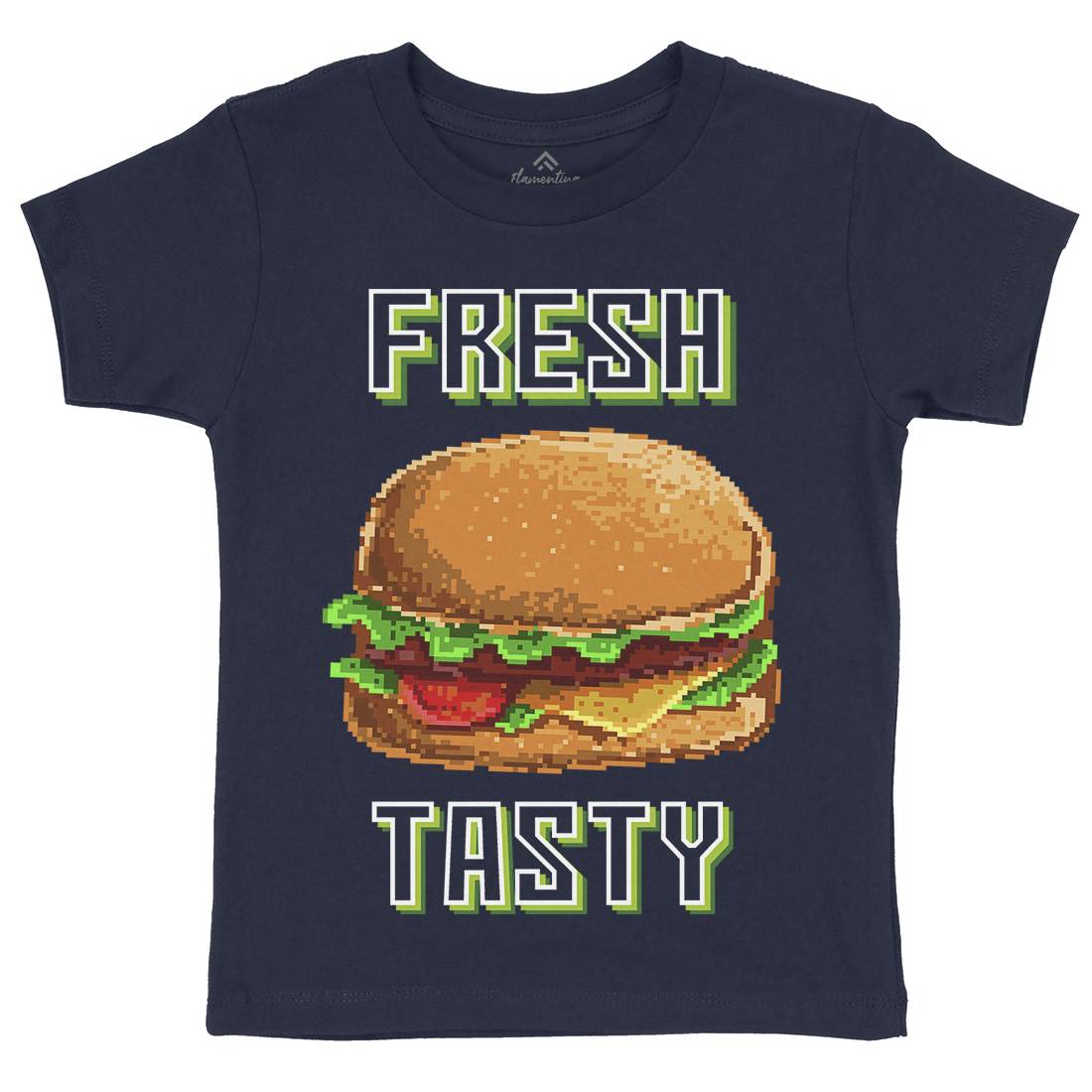 Fresh And Tasty Kids Crew Neck T-Shirt Food B899