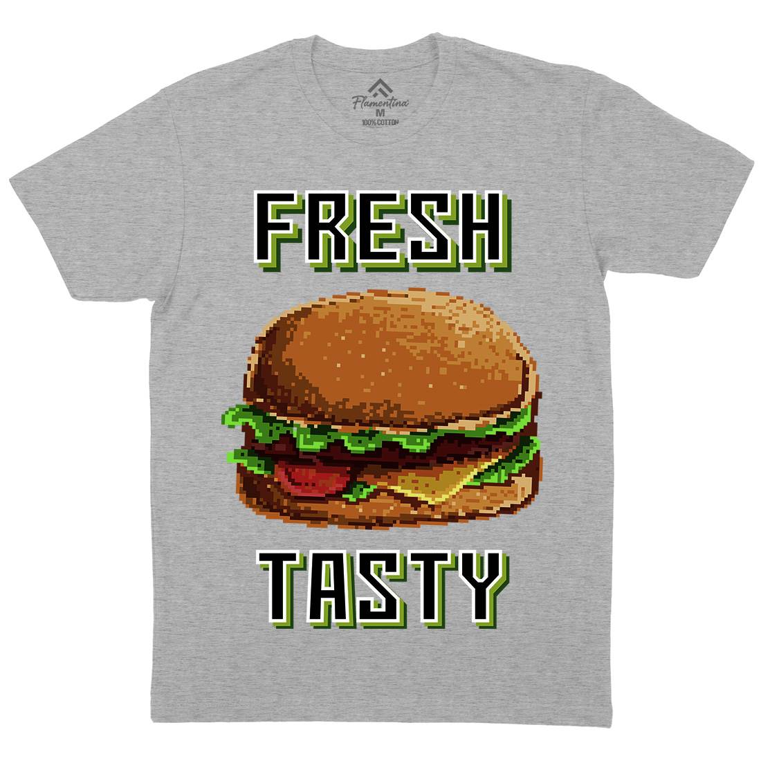 Fresh And Tasty Mens Organic Crew Neck T-Shirt Food B899