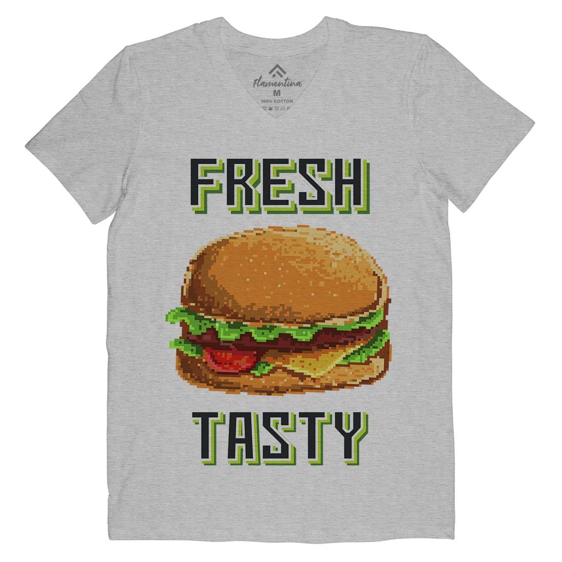 Fresh And Tasty Mens V-Neck T-Shirt Food B899