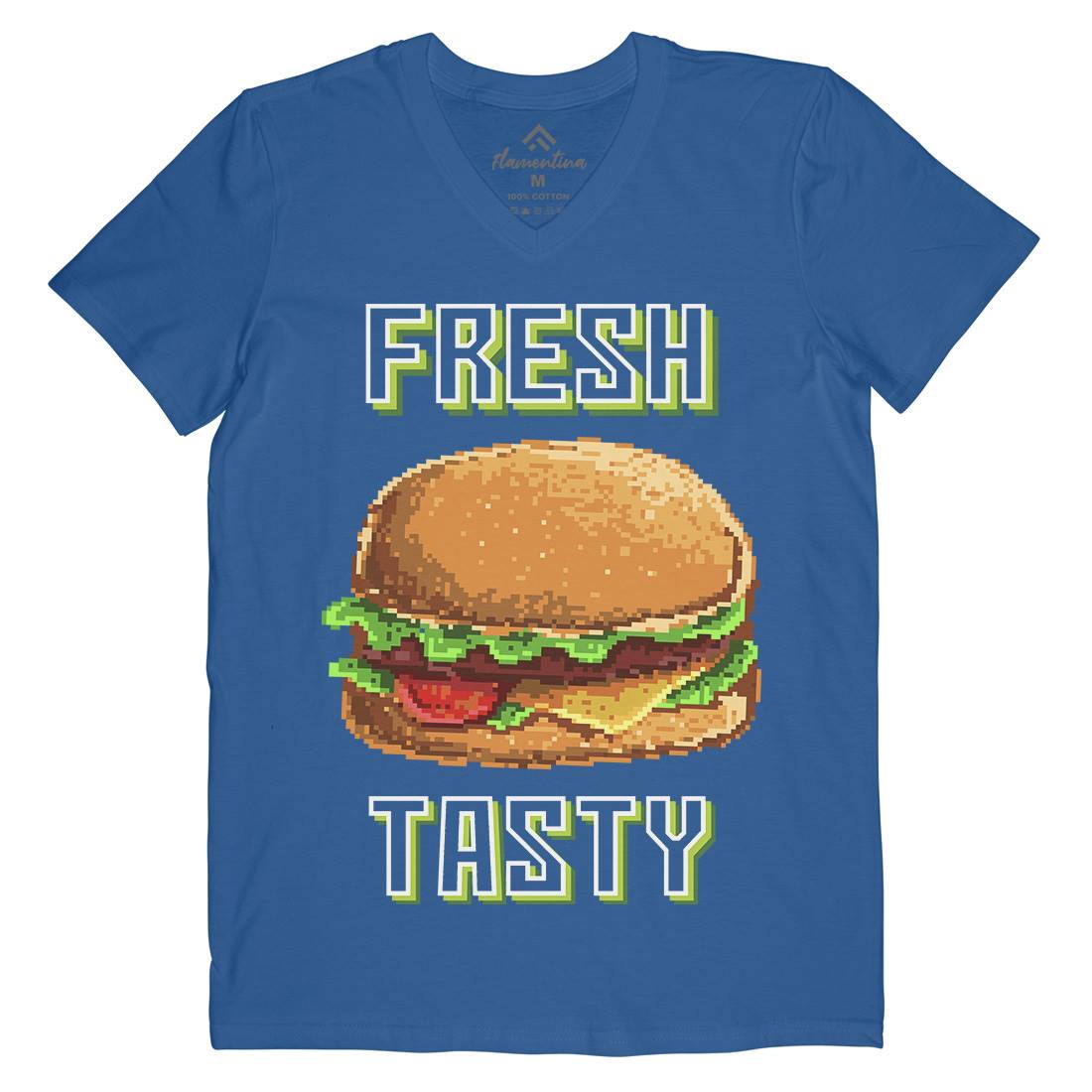 Fresh And Tasty Mens V-Neck T-Shirt Food B899
