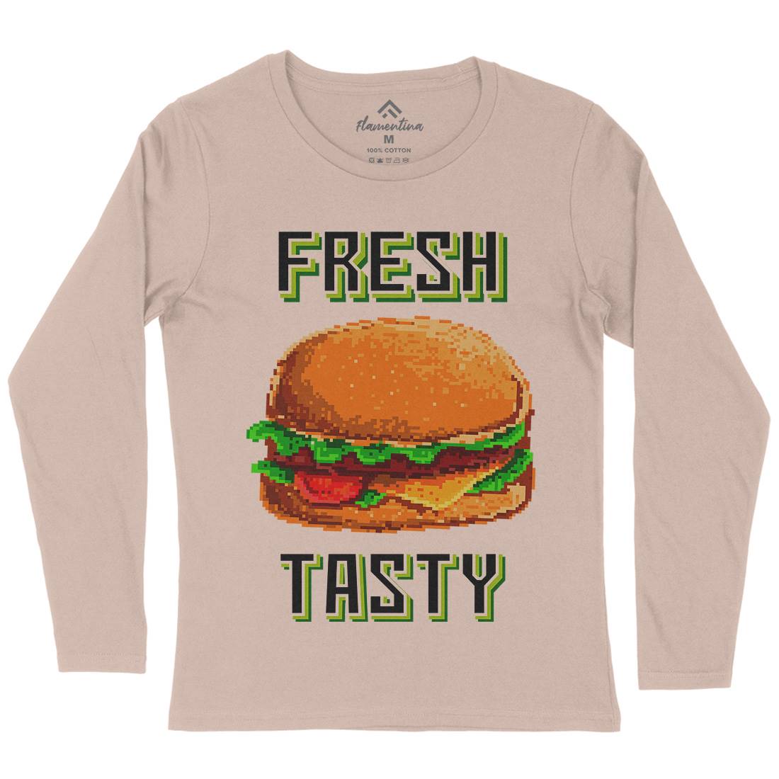 Fresh And Tasty Womens Long Sleeve T-Shirt Food B899
