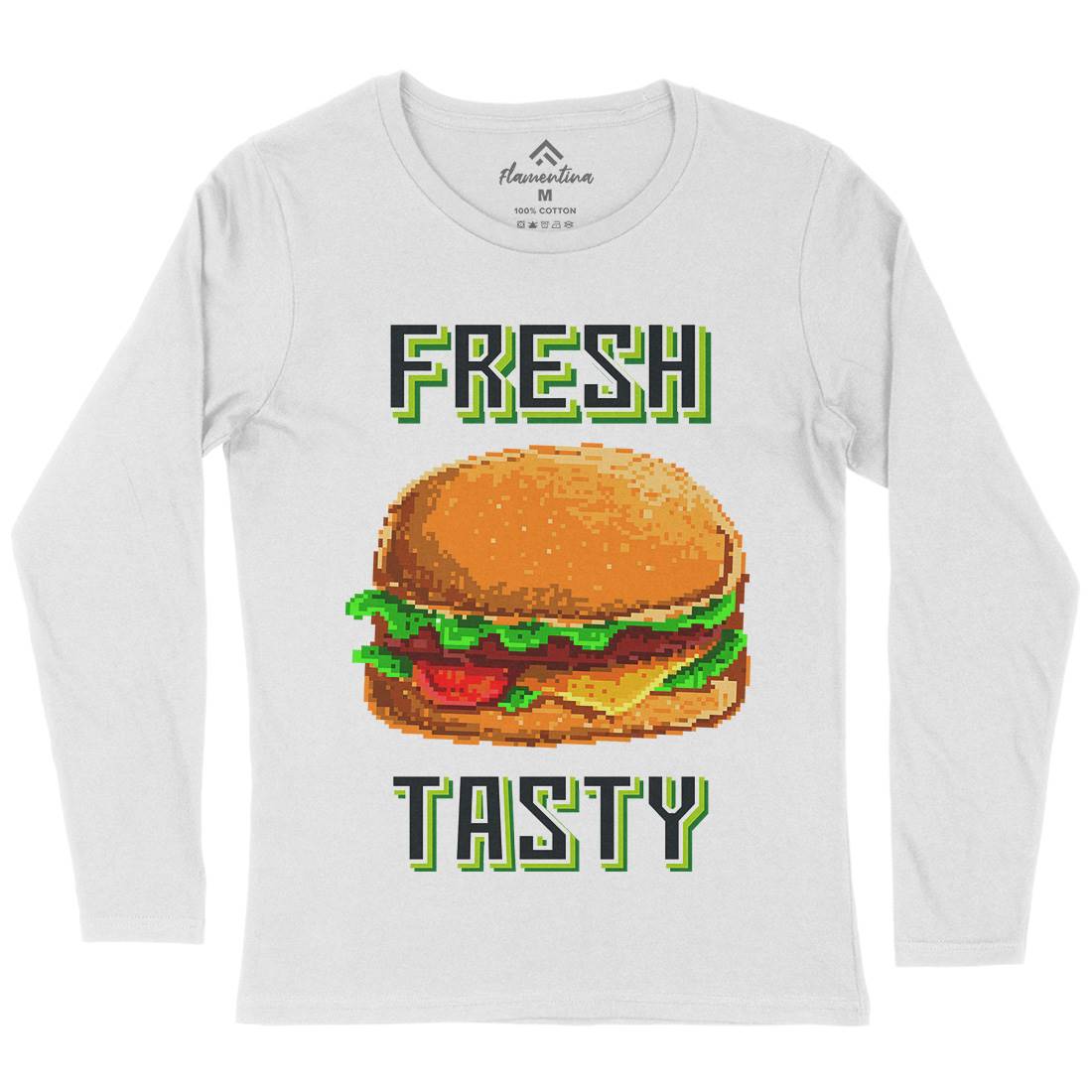 Fresh And Tasty Womens Long Sleeve T-Shirt Food B899