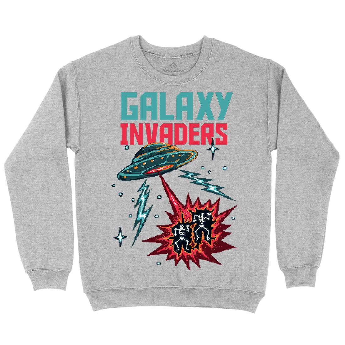 Invaders Mens Crew Neck Sweatshirt Space B900