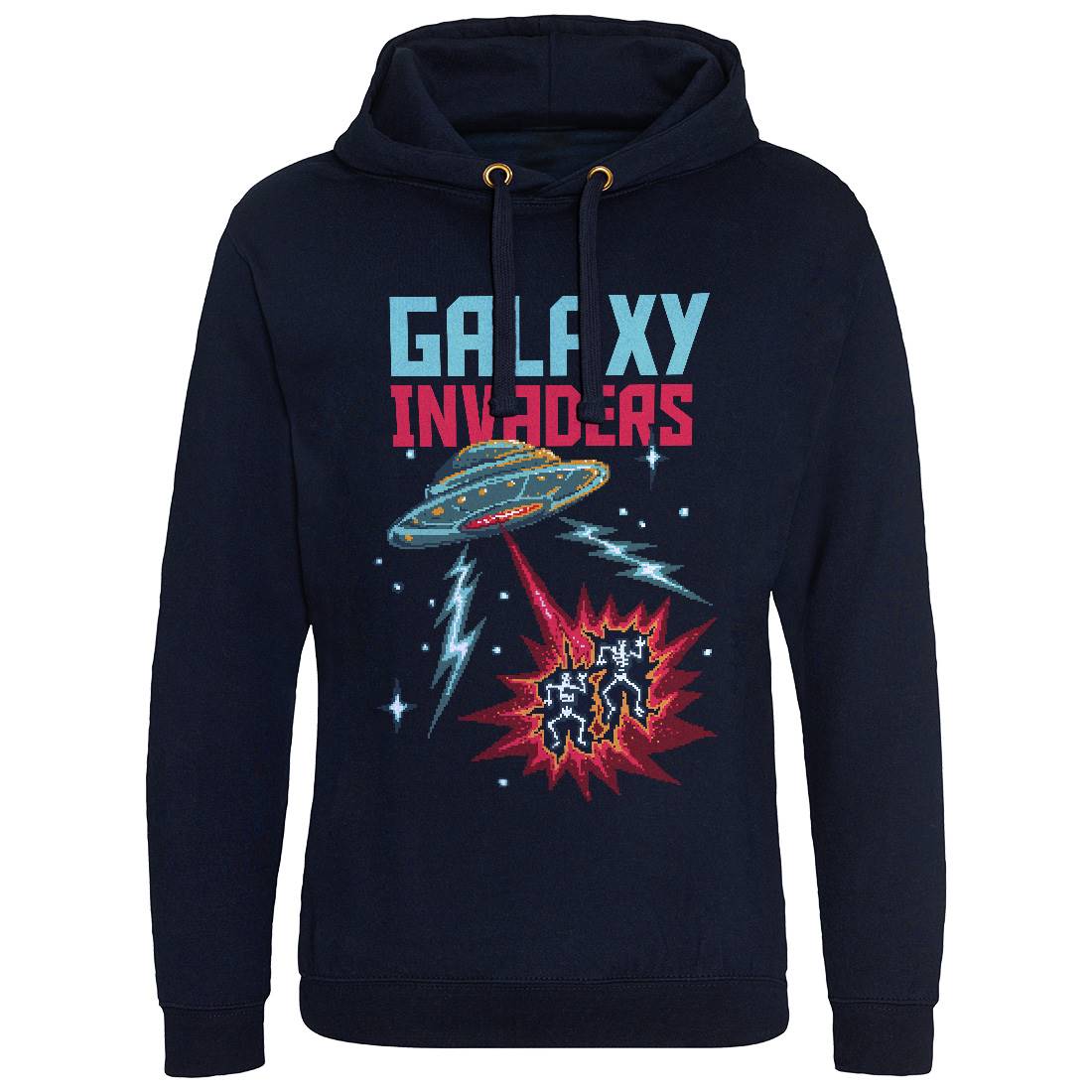 Invaders Mens Hoodie Without Pocket Space B900