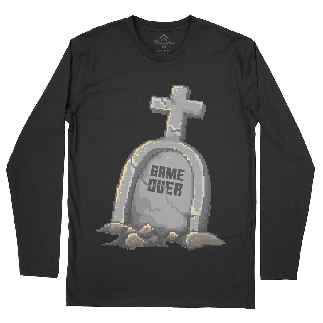 Game Over Mens Long Sleeve T-Shirt Geek B901