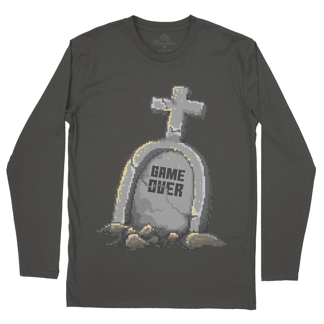 Game Over Mens Long Sleeve T-Shirt Geek B901