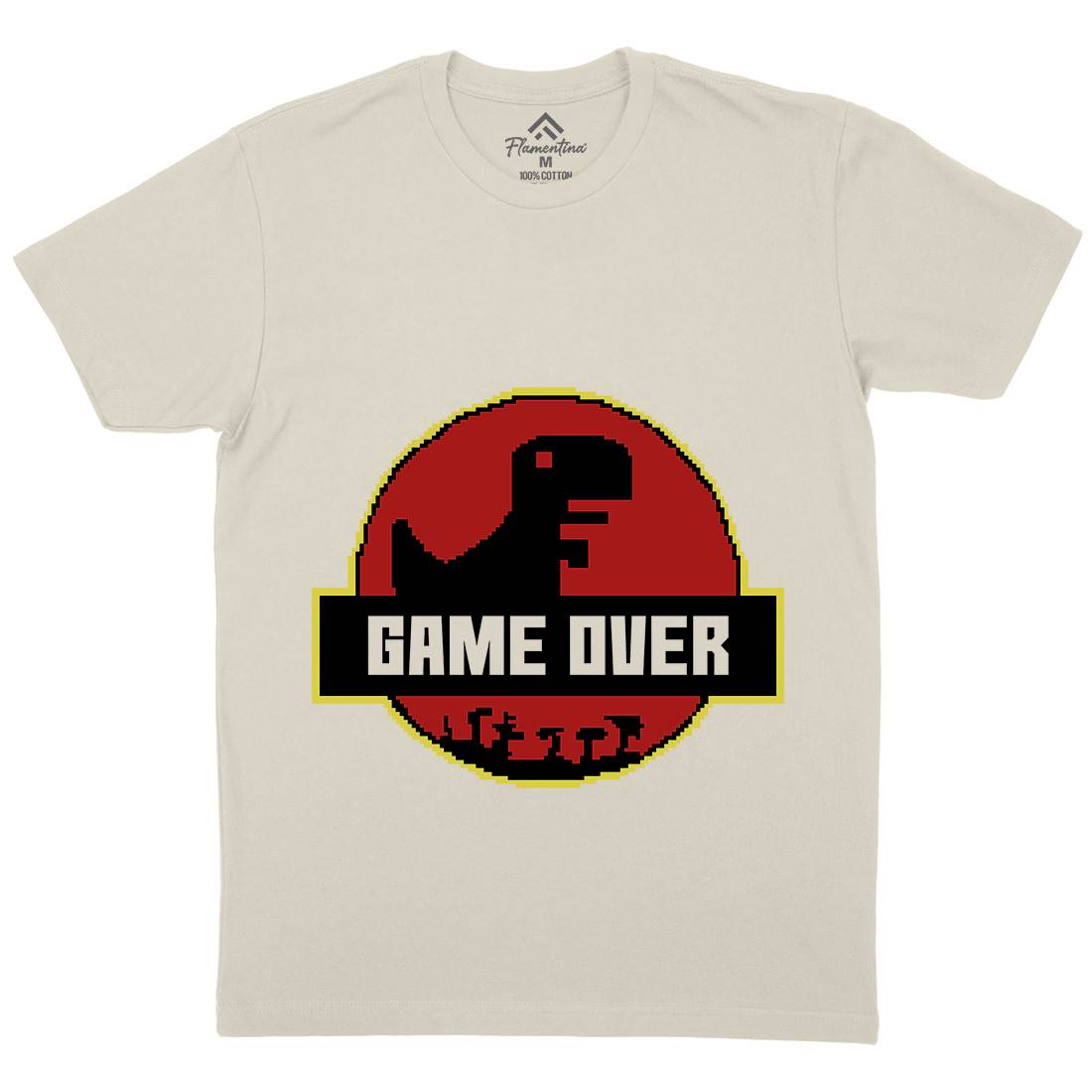 Game Over Park Mens Organic Crew Neck T-Shirt Geek B903