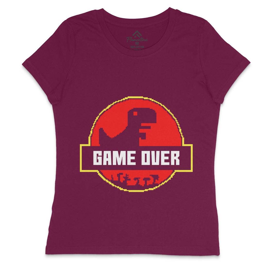 Game Over Park Womens Crew Neck T-Shirt Geek B903
