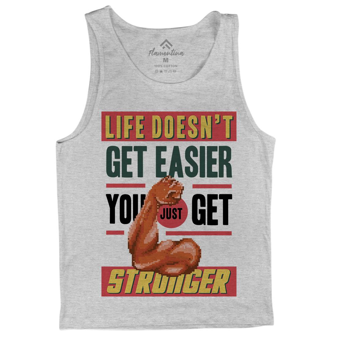 Get Stronger Mens Tank Top Vest Gym B904