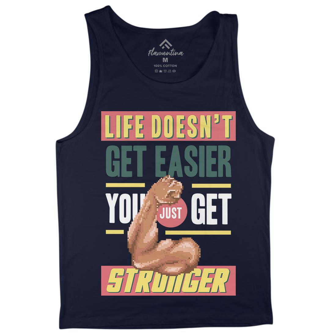Get Stronger Mens Tank Top Vest Gym B904