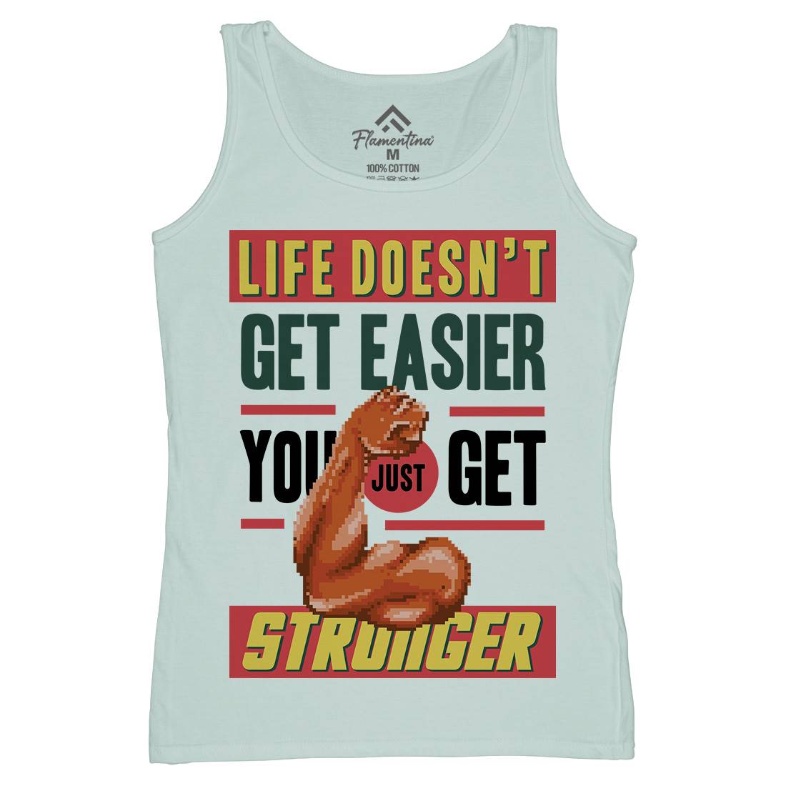 Get Stronger Womens Organic Tank Top Vest Gym B904