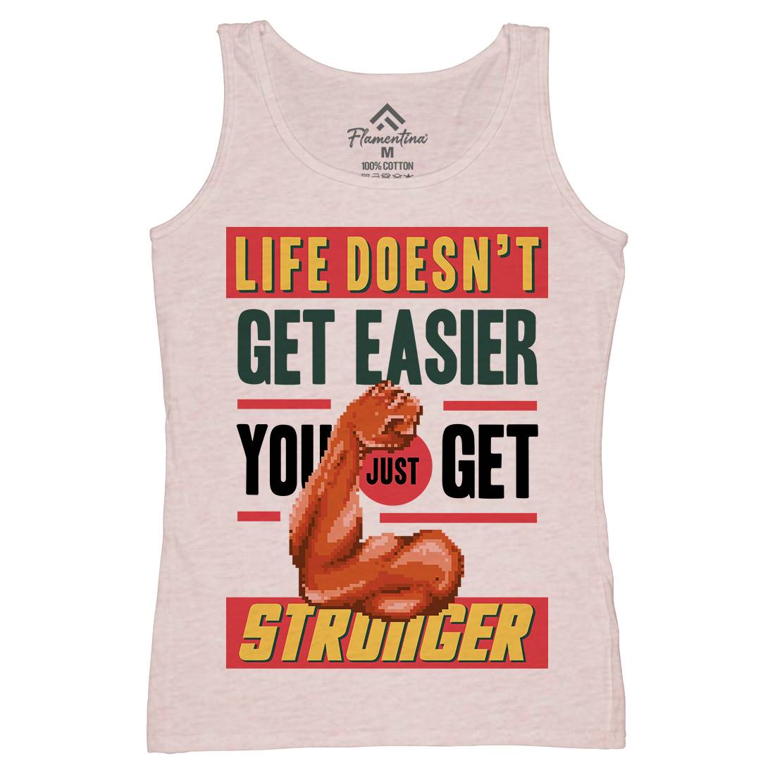 Get Stronger Womens Organic Tank Top Vest Gym B904