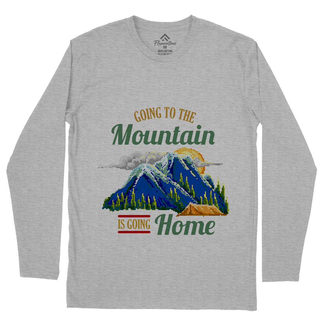 Going To The Mountain Mens Long Sleeve T-Shirt Nature B905