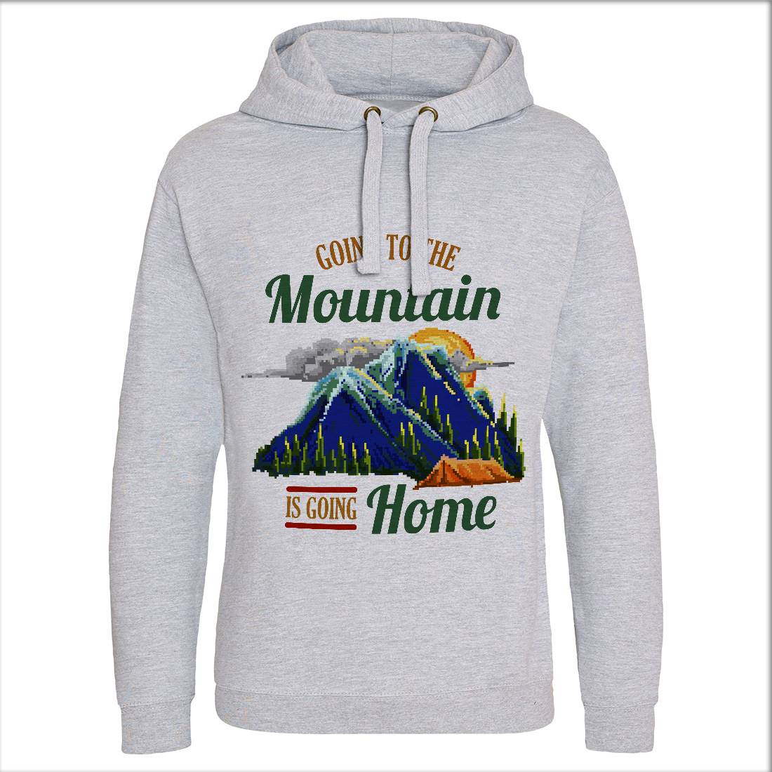 Going To The Mountain Mens Hoodie Without Pocket Nature B905