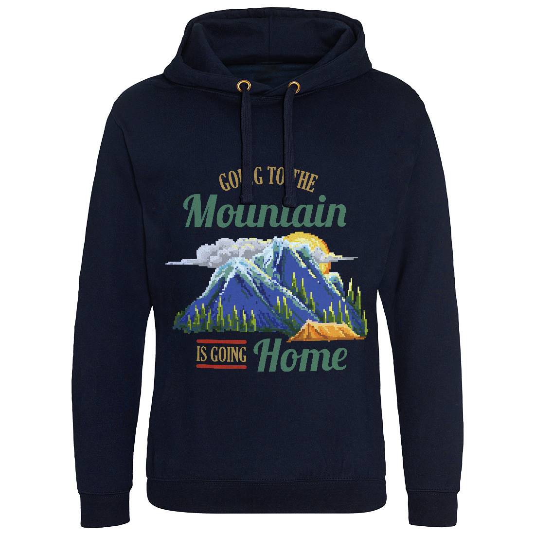 Going To The Mountain Mens Hoodie Without Pocket Nature B905