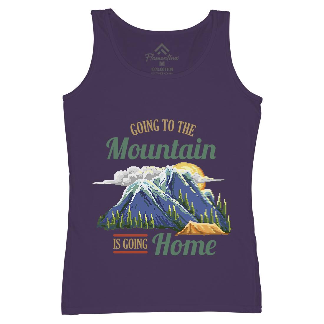 Going To The Mountain Womens Organic Tank Top Vest Nature B905