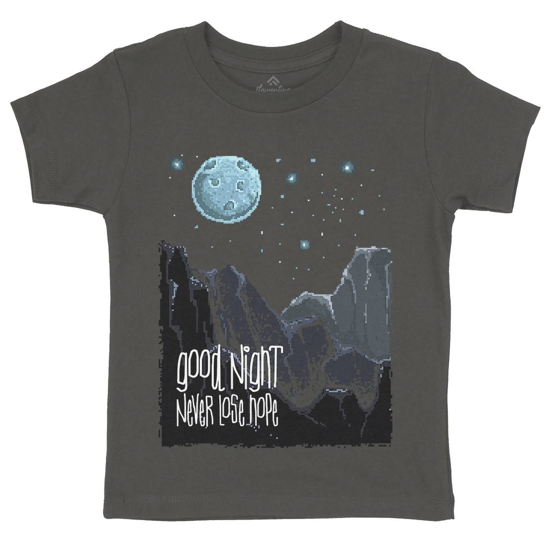 Good Night Kids Crew Neck T-Shirt Space B906