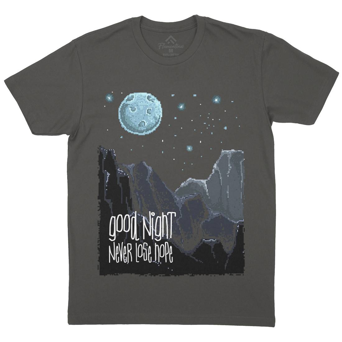 Good Night Mens Crew Neck T-Shirt Space B906