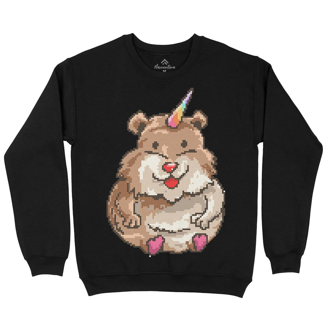 Hamster Unicorn Kids Crew Neck Sweatshirt Animals B908