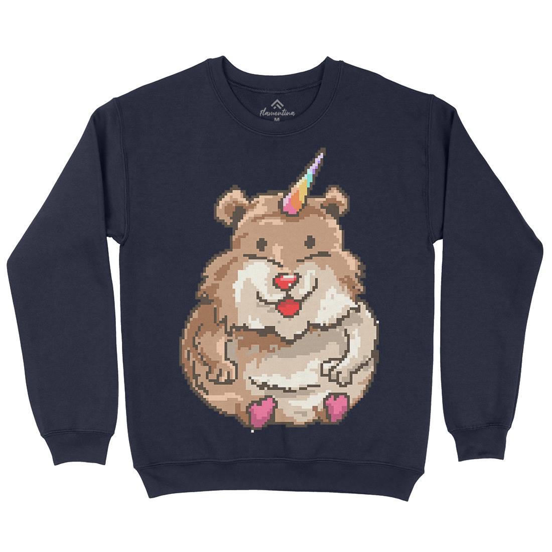 Hamster Unicorn Kids Crew Neck Sweatshirt Animals B908