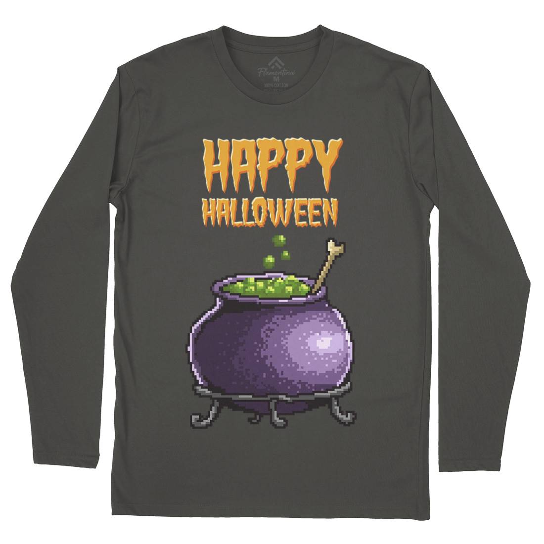 Happy Halloween Mens Long Sleeve T-Shirt Horror B909