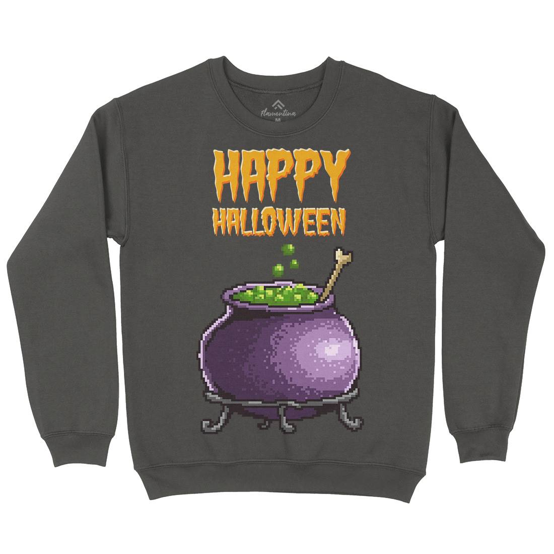 Happy Halloween Mens Crew Neck Sweatshirt Horror B909