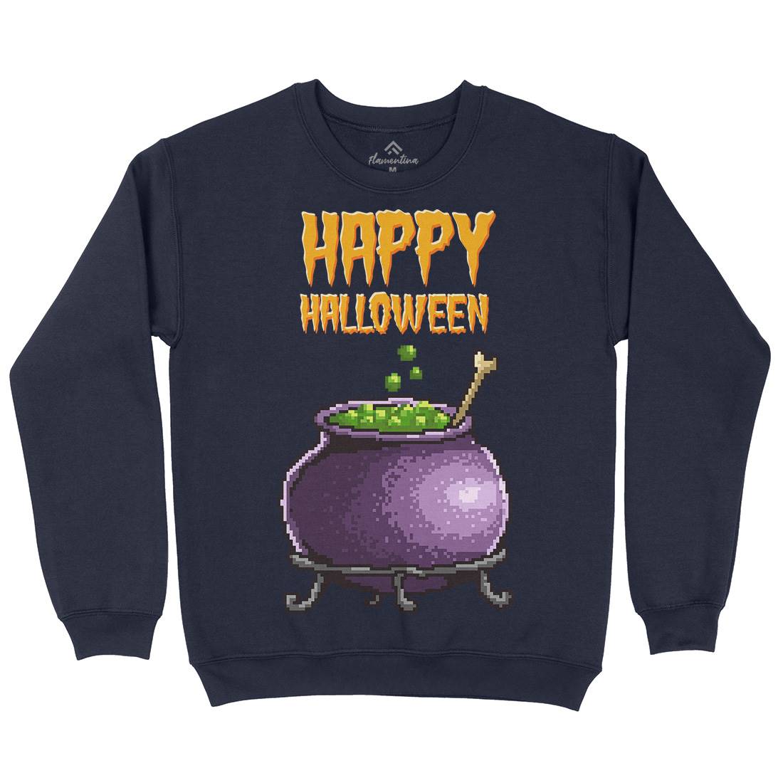 Happy Halloween Mens Crew Neck Sweatshirt Horror B909