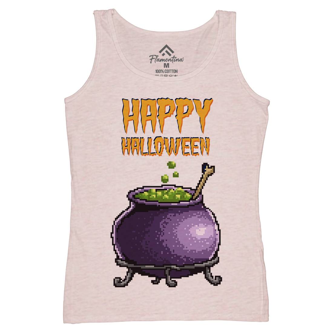 Happy Halloween Womens Organic Tank Top Vest Horror B909