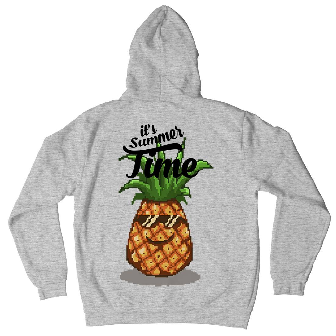 Happy Summer Pineapple Art Mens Hoodie With Pocket Food B910