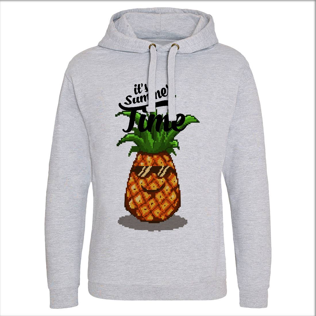 Happy Summer Pineapple Art Mens Hoodie Without Pocket Food B910
