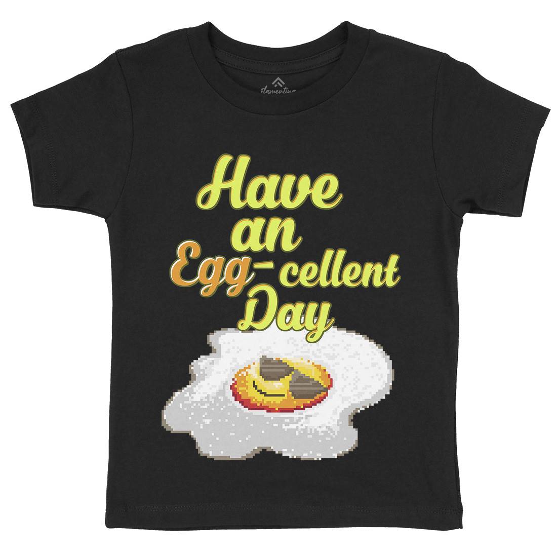 Have An Eggcellent Day Kids Organic Crew Neck T-Shirt Food B911