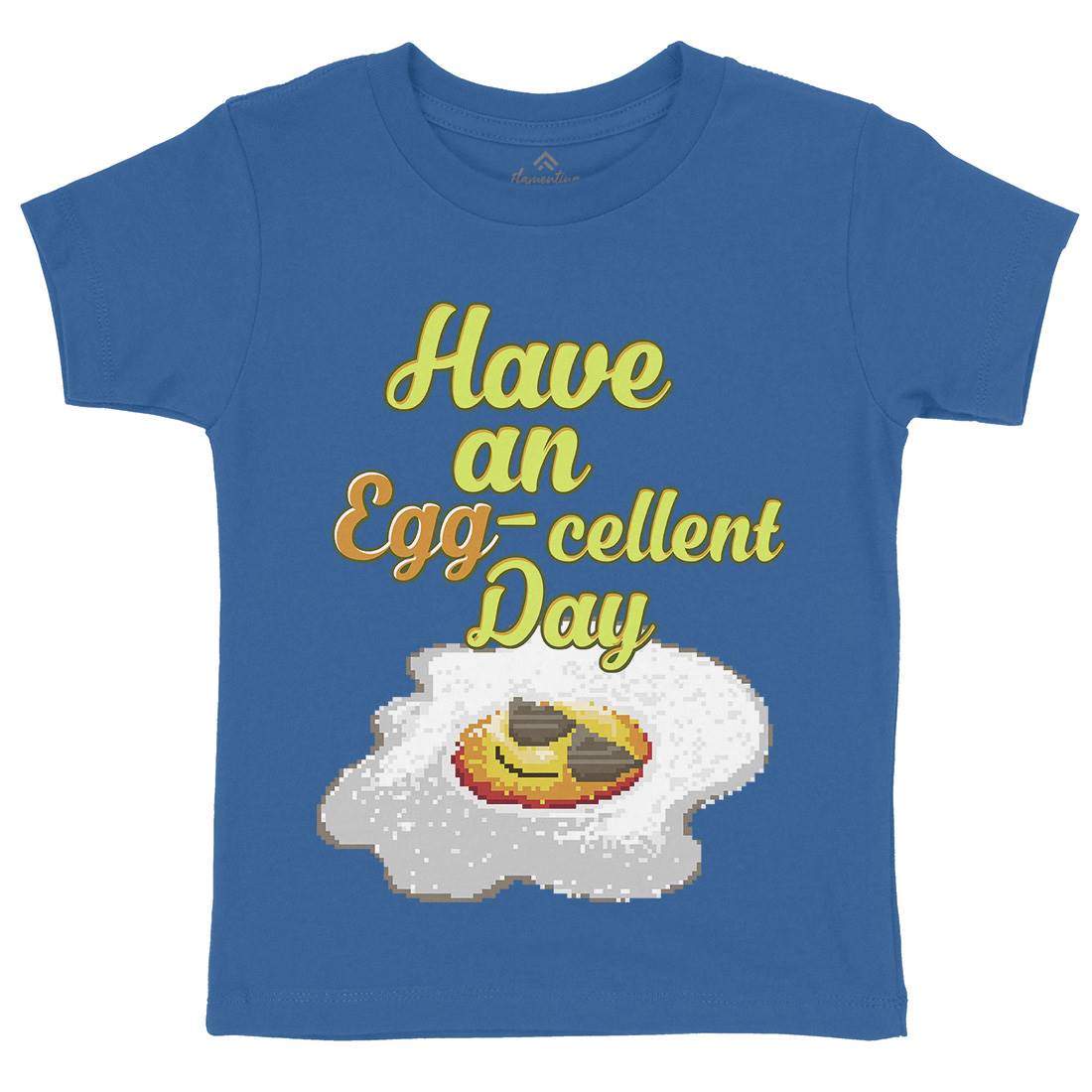 Have An Eggcellent Day Kids Crew Neck T-Shirt Food B911