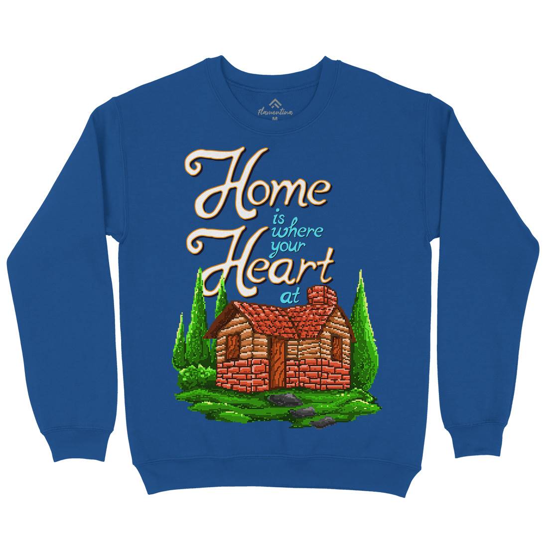 House Is Where Your Heart At Kids Crew Neck Sweatshirt Nature B912