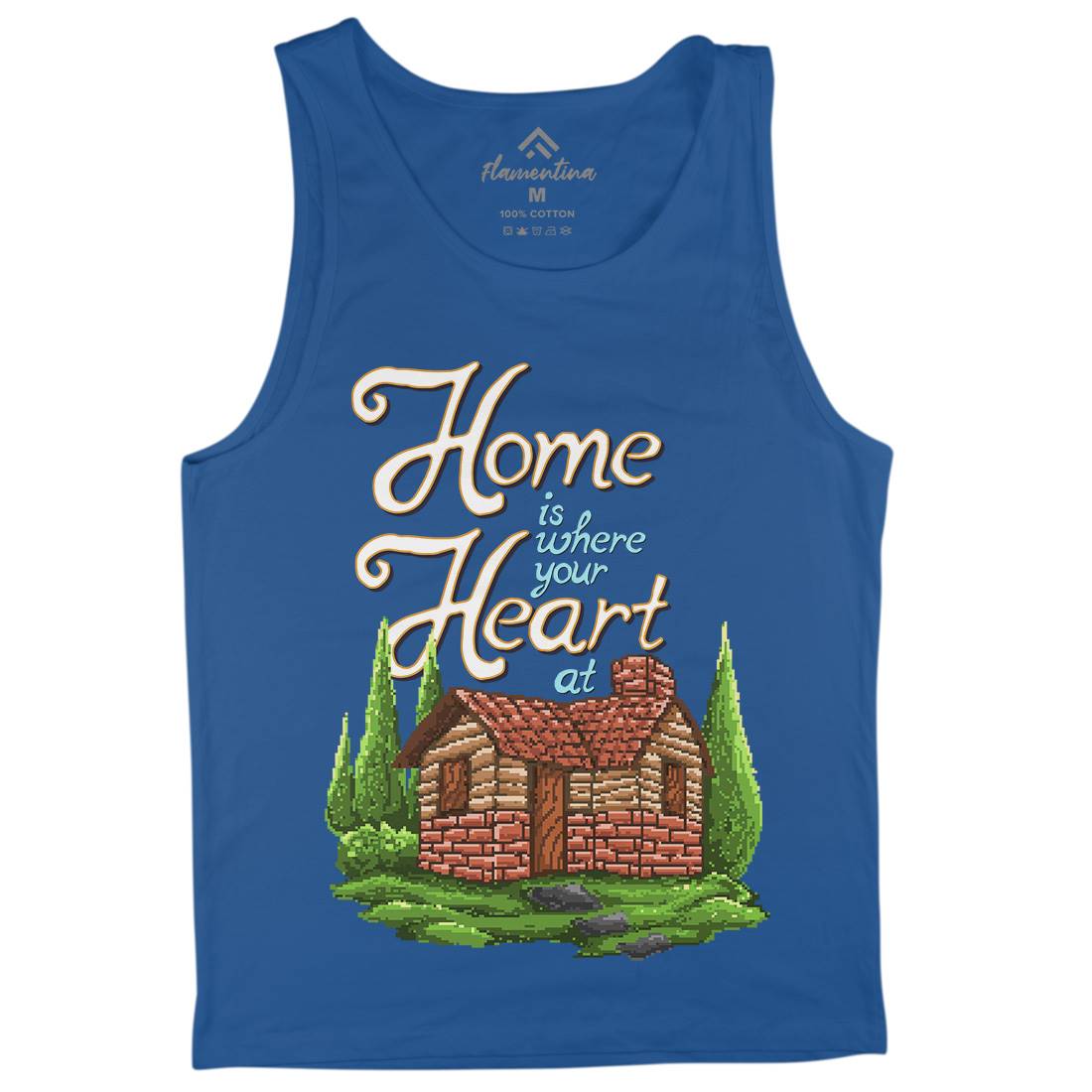 House Is Where Your Heart At Mens Tank Top Vest Nature B912