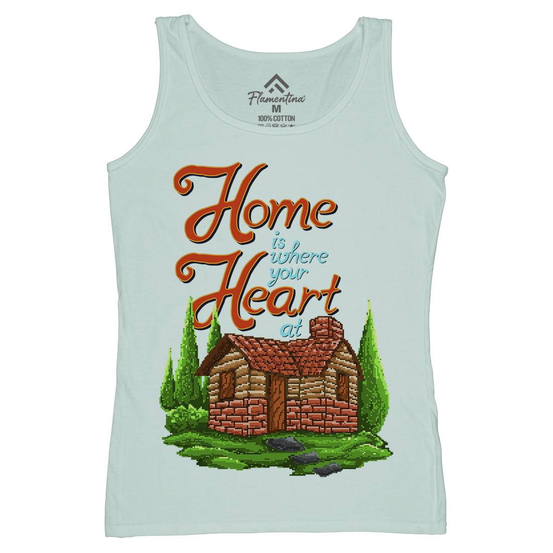 House Is Where Your Heart At Womens Organic Tank Top Vest Nature B912