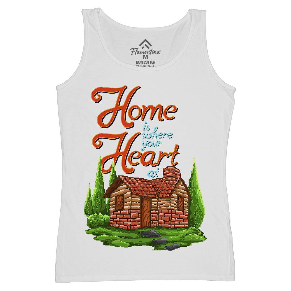 House Is Where Your Heart At Womens Organic Tank Top Vest Nature B912