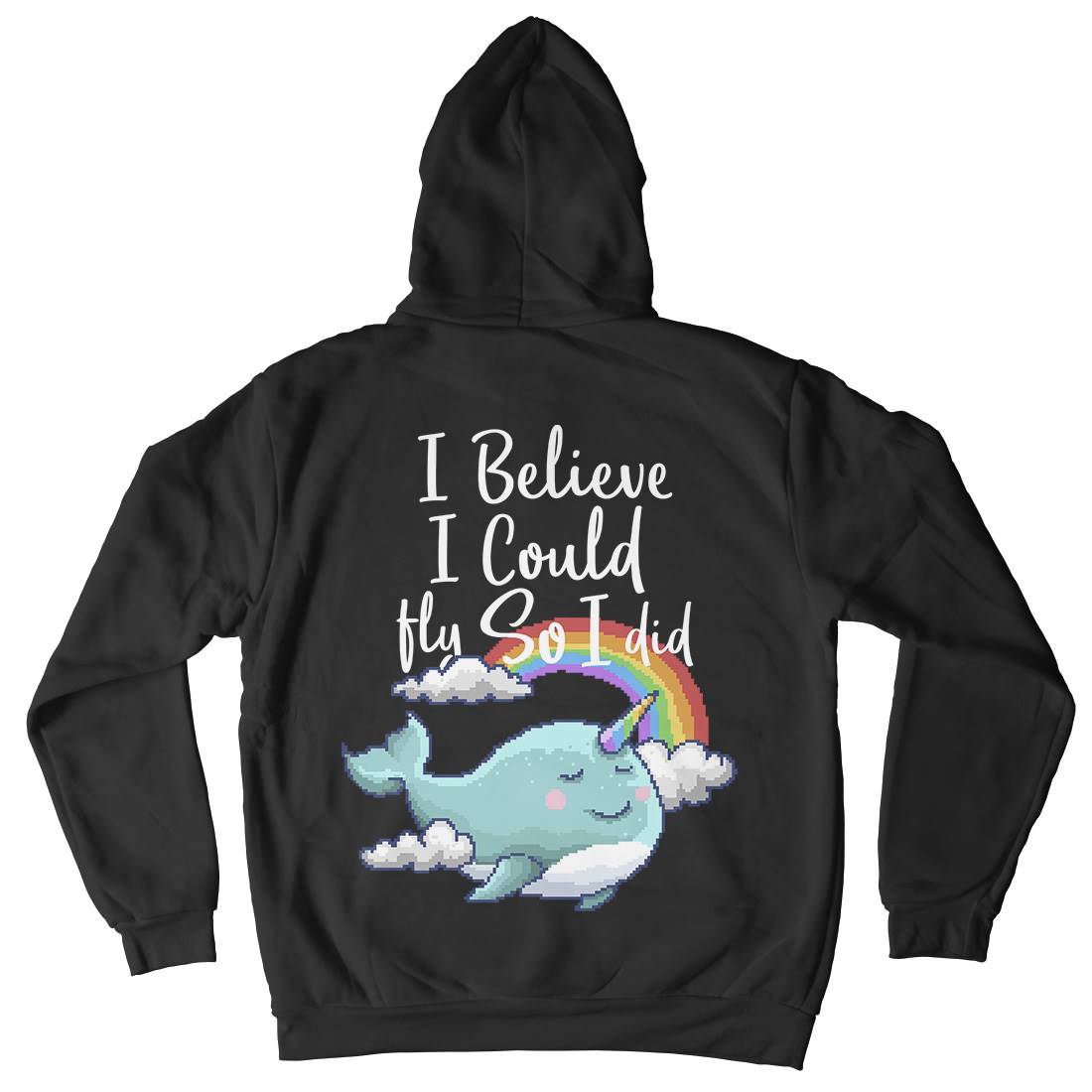 I Believe I Can Fly Mens Hoodie With Pocket Retro B913