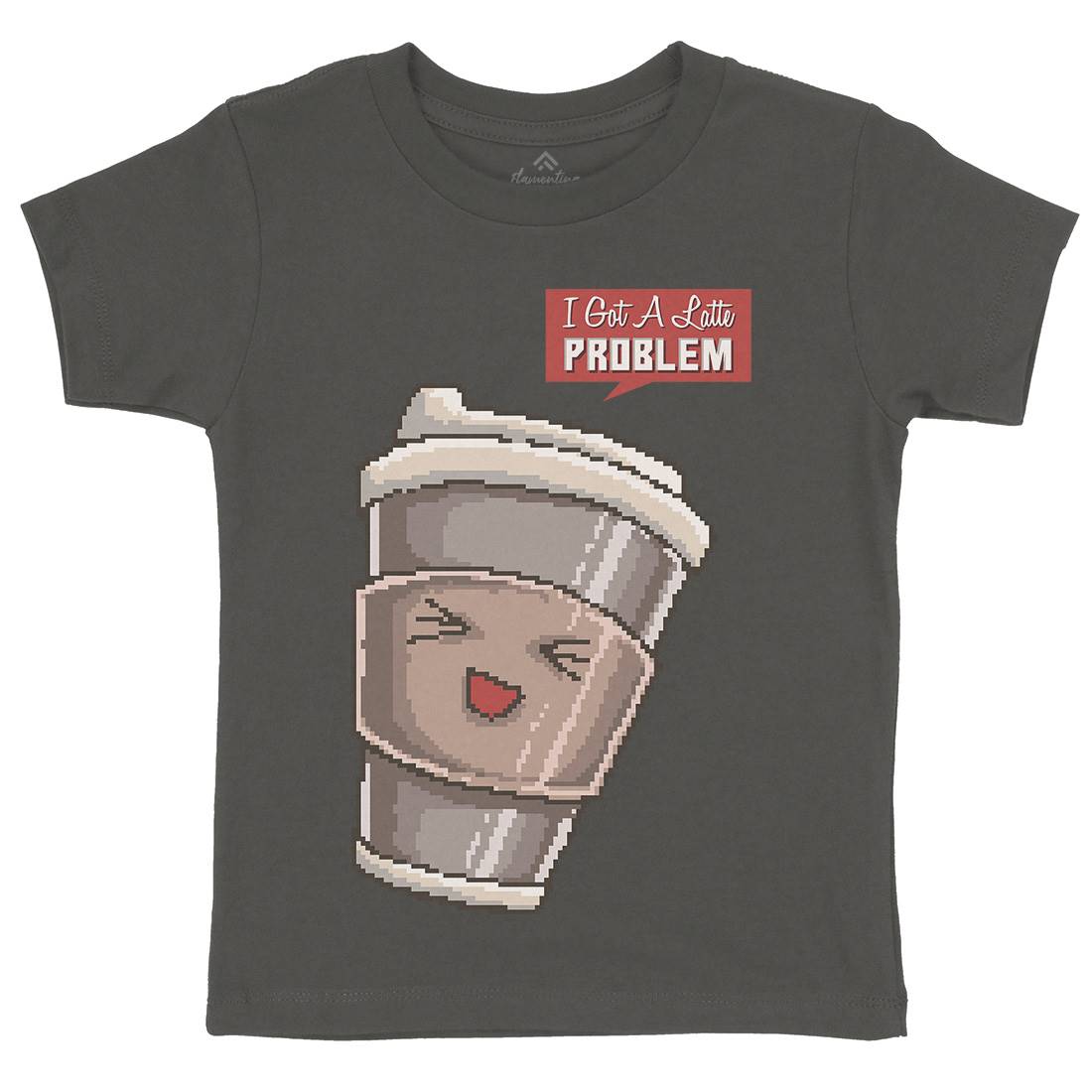 I Got A Latte Problem Kids Crew Neck T-Shirt Drinks B914