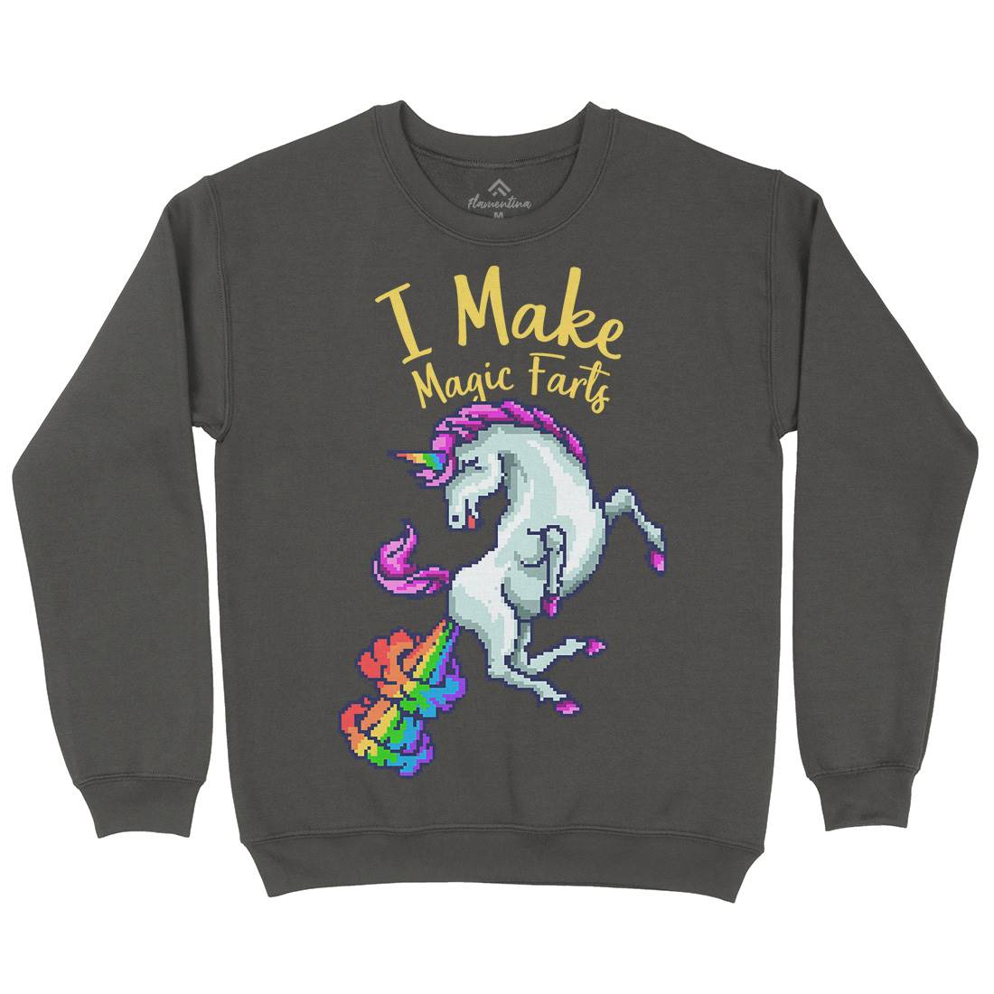 I Make Magic Farts Kids Crew Neck Sweatshirt Retro B915