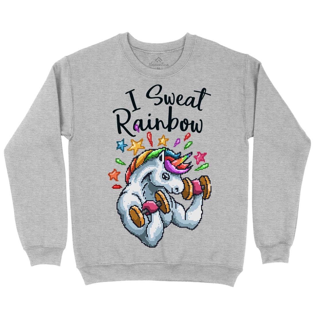I Sweat Rainbow Mens Crew Neck Sweatshirt Retro B916