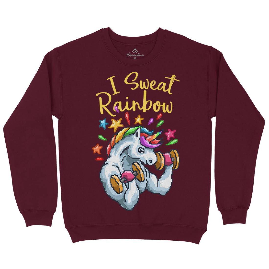 I Sweat Rainbow Kids Crew Neck Sweatshirt Retro B916