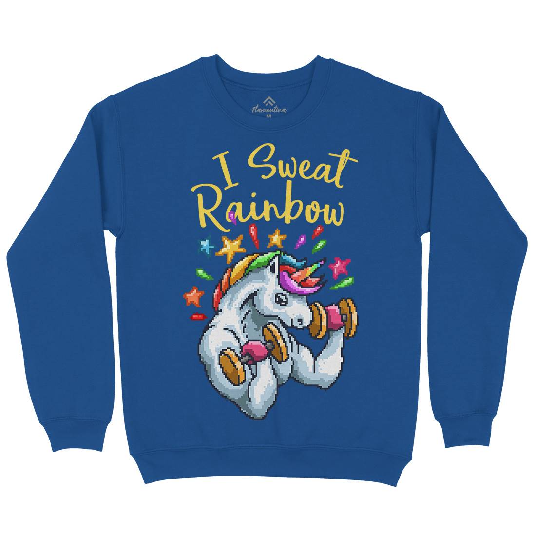 I Sweat Rainbow Kids Crew Neck Sweatshirt Retro B916
