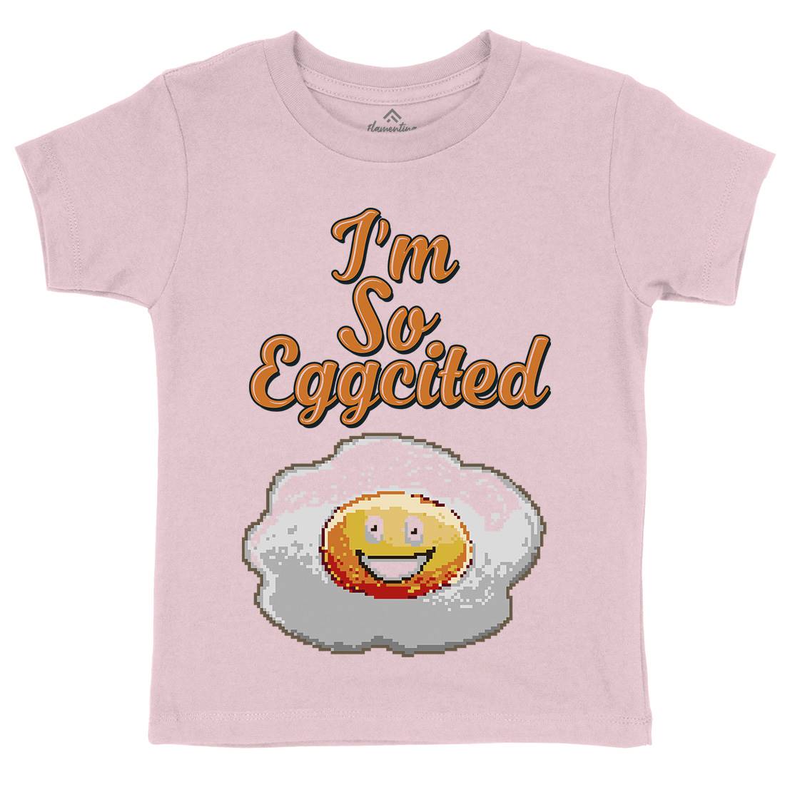 I&#39;M So Eggcited Kids Organic Crew Neck T-Shirt Food B917