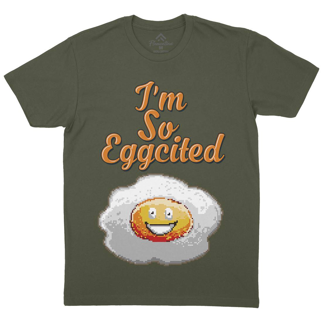 I&#39;M So Eggcited Mens Crew Neck T-Shirt Food B917