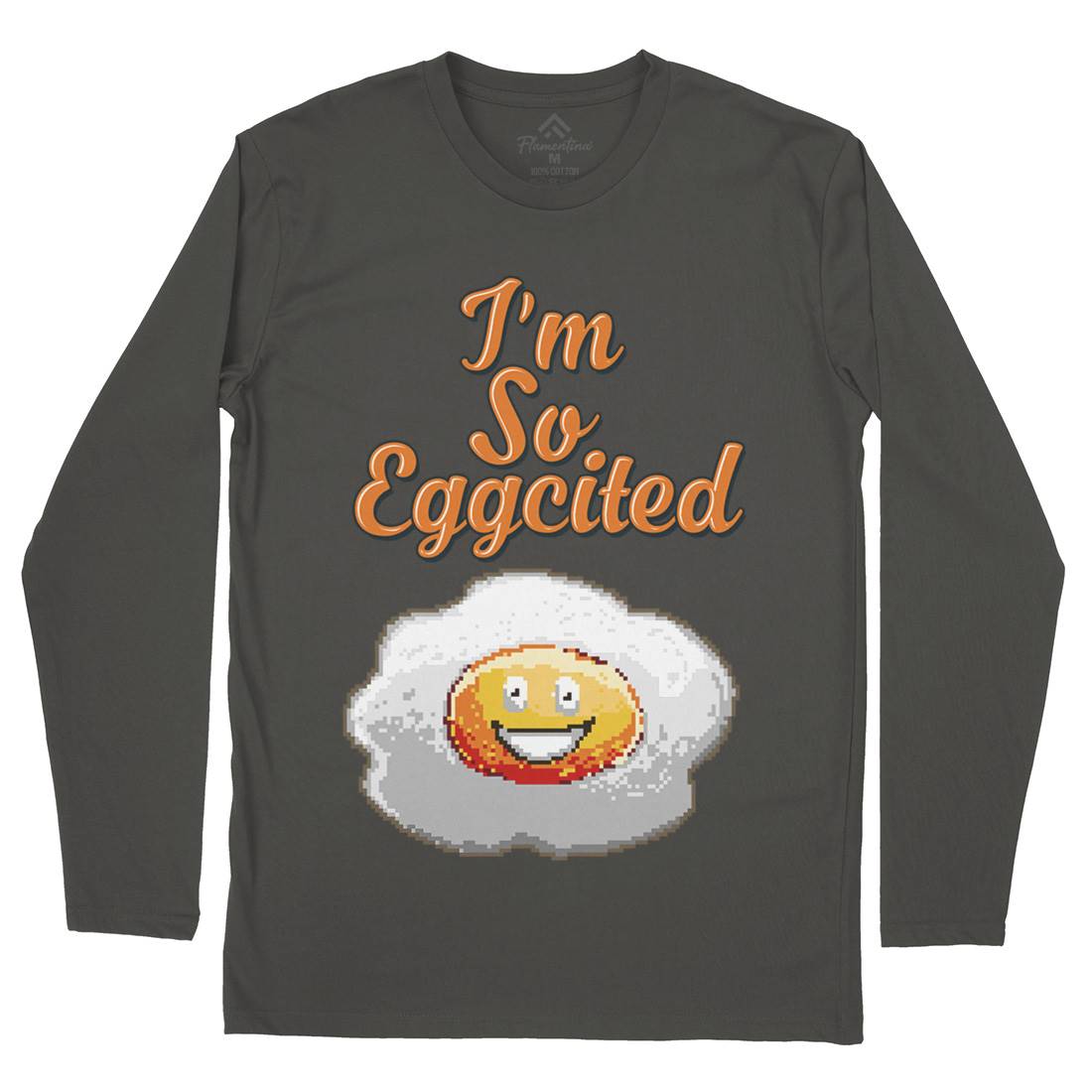I&#39;M So Eggcited Mens Long Sleeve T-Shirt Food B917