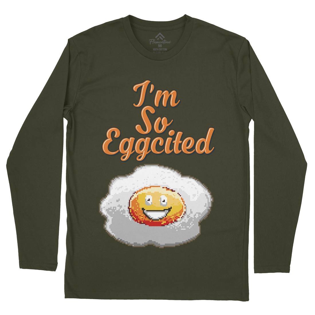 I&#39;M So Eggcited Mens Long Sleeve T-Shirt Food B917